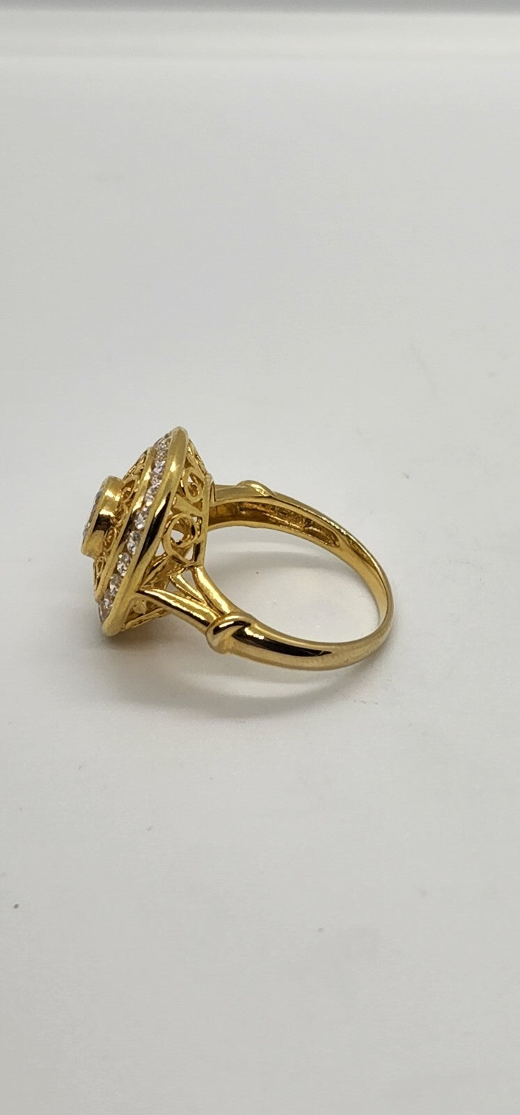 925 Sterling Silver CZ Ring Size 7.5