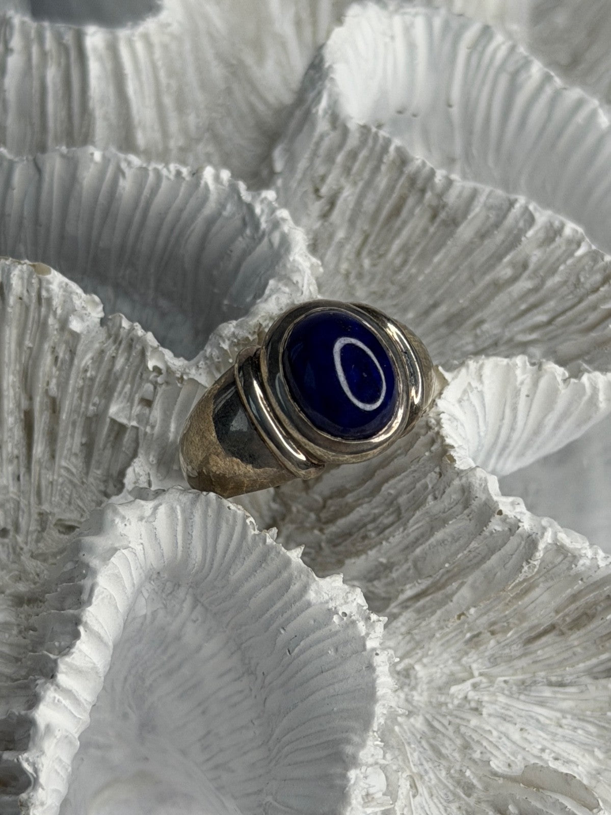 Vintage 925 Sterling Silver Sodalite Ring Size 6
