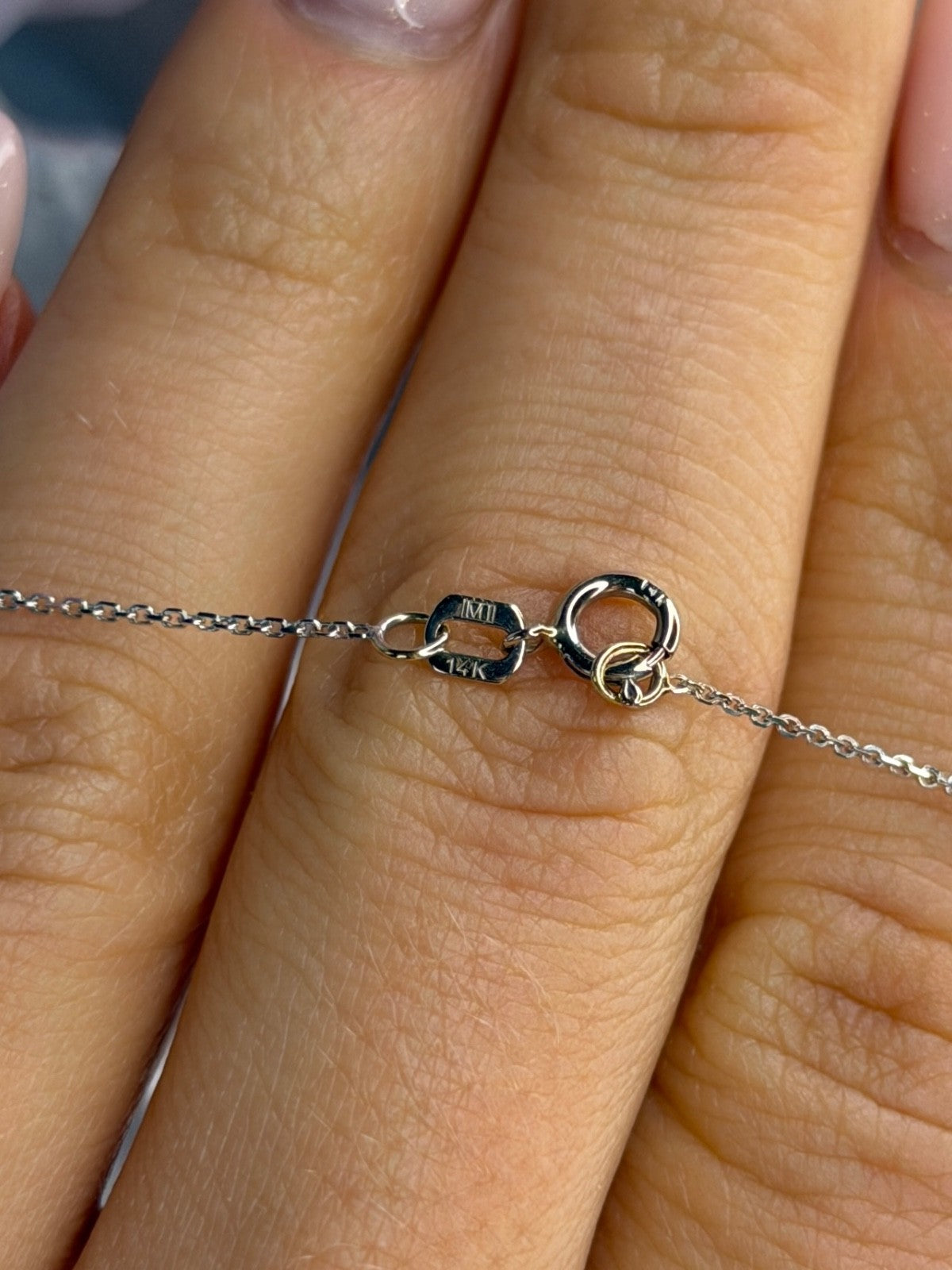 14K White Gold Diamonds tcw 0.36 ct Necklace