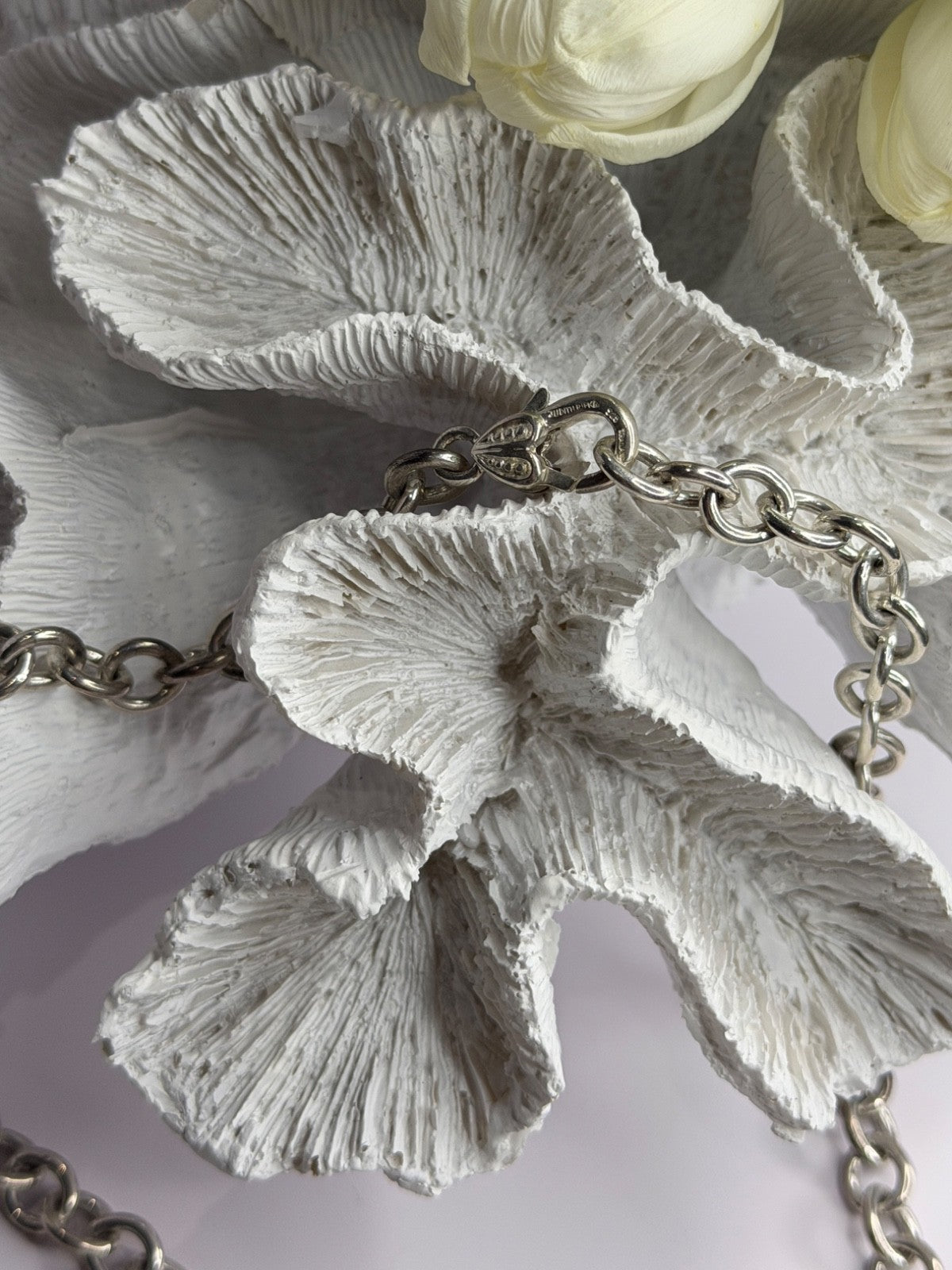 Vintage Judith Ripka 925 Sterling Silver Chain Necklace