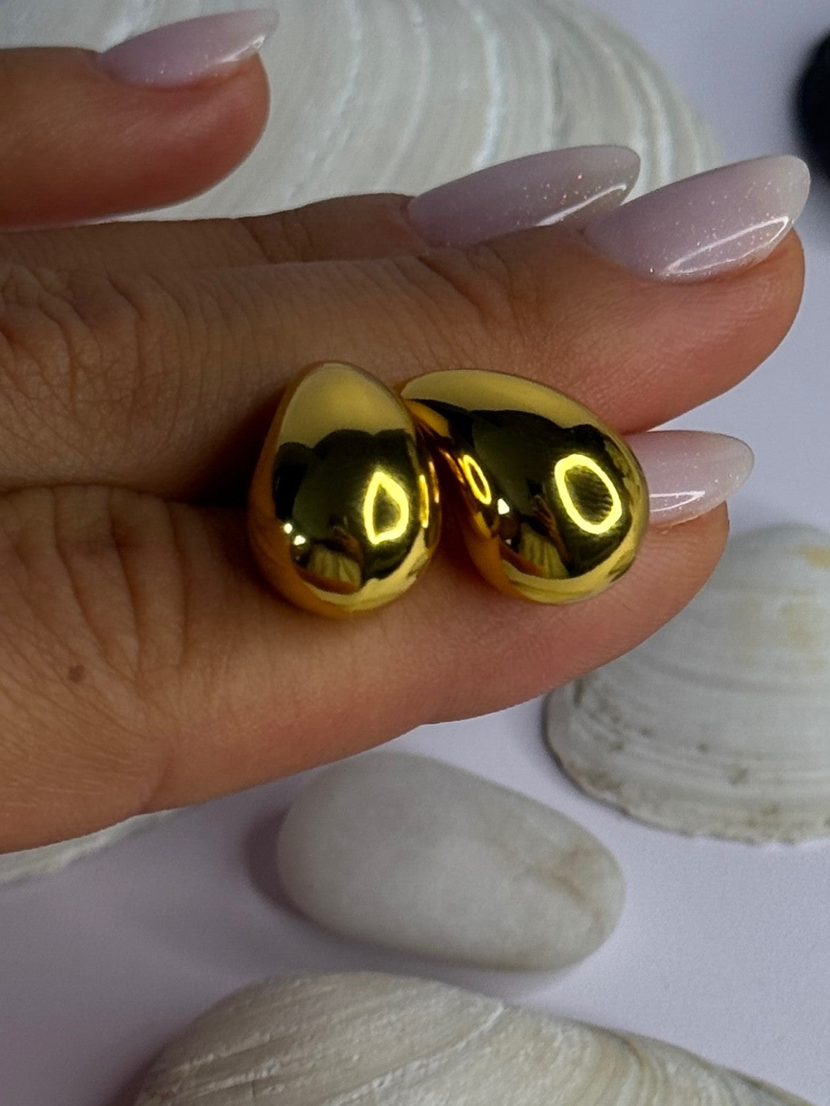 925 Sterling Silver Gold Plated Drop Earrings Length 0.7 Inch