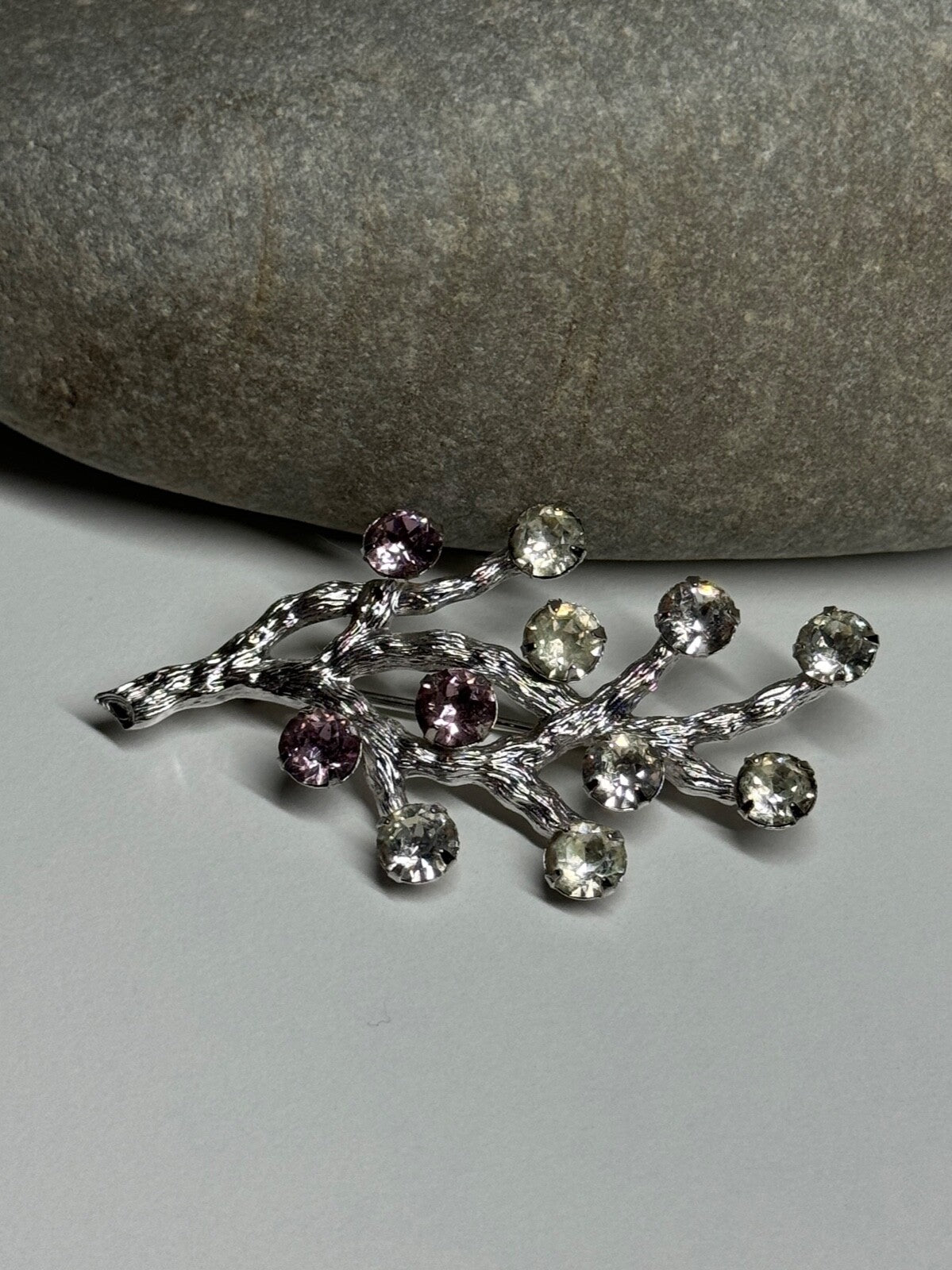 925 Sterling Silver Van Dell Spinel Brooch