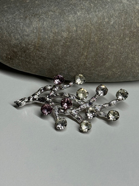 925 Sterling Silver Van Dell Spinel Brooch