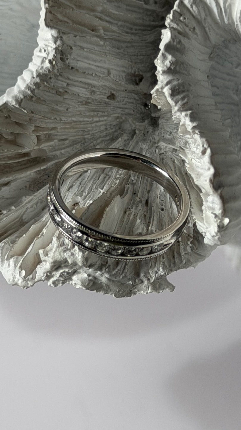 Platinum Diamond 0.20 ct Ring Size 4.5