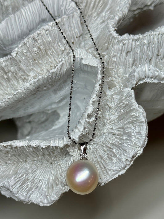 925 Sterling Silver Fresh Water Pearl Necklace Length 18 Inch