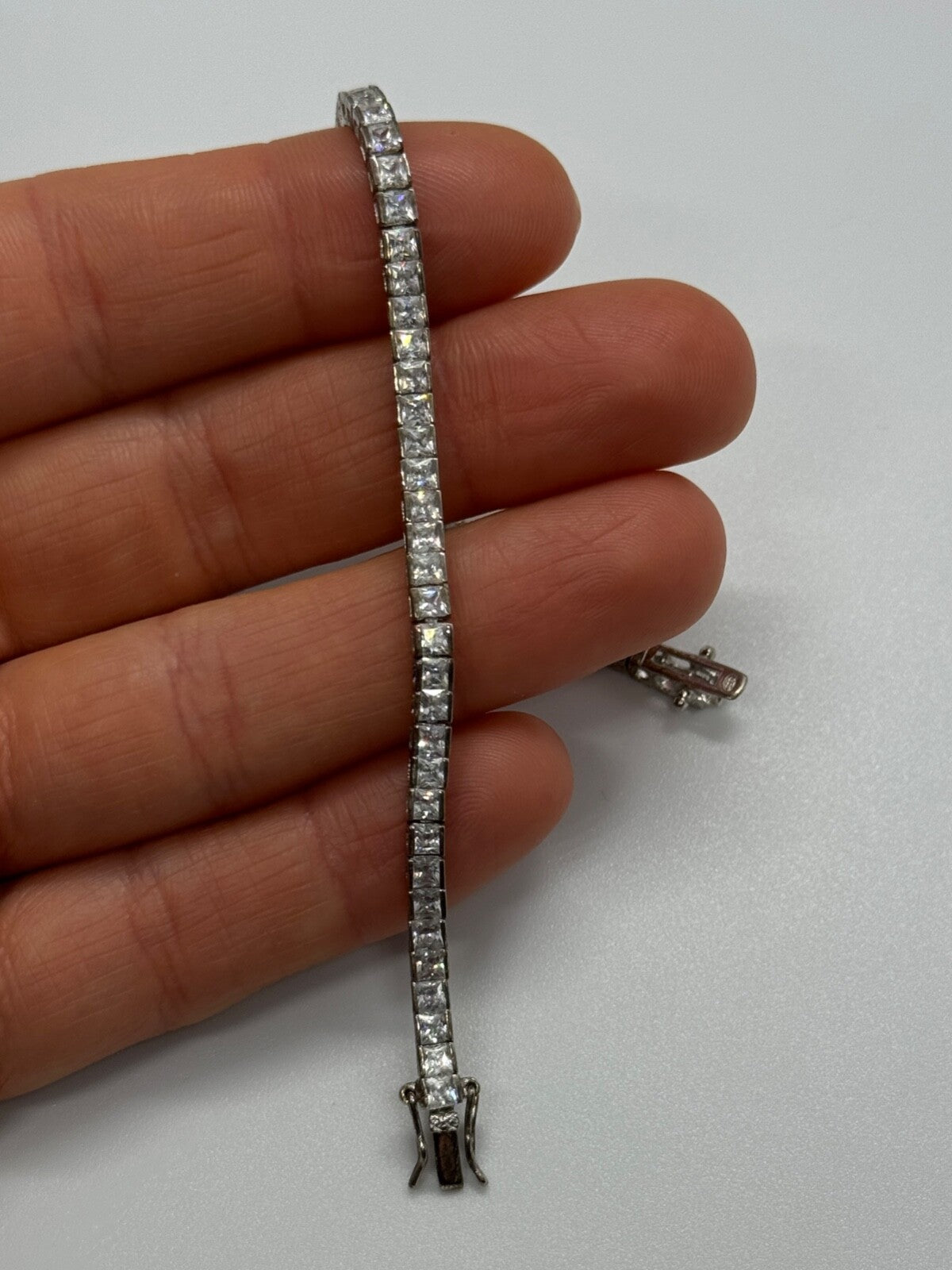 925 Sterling Silver CZ Bracelet