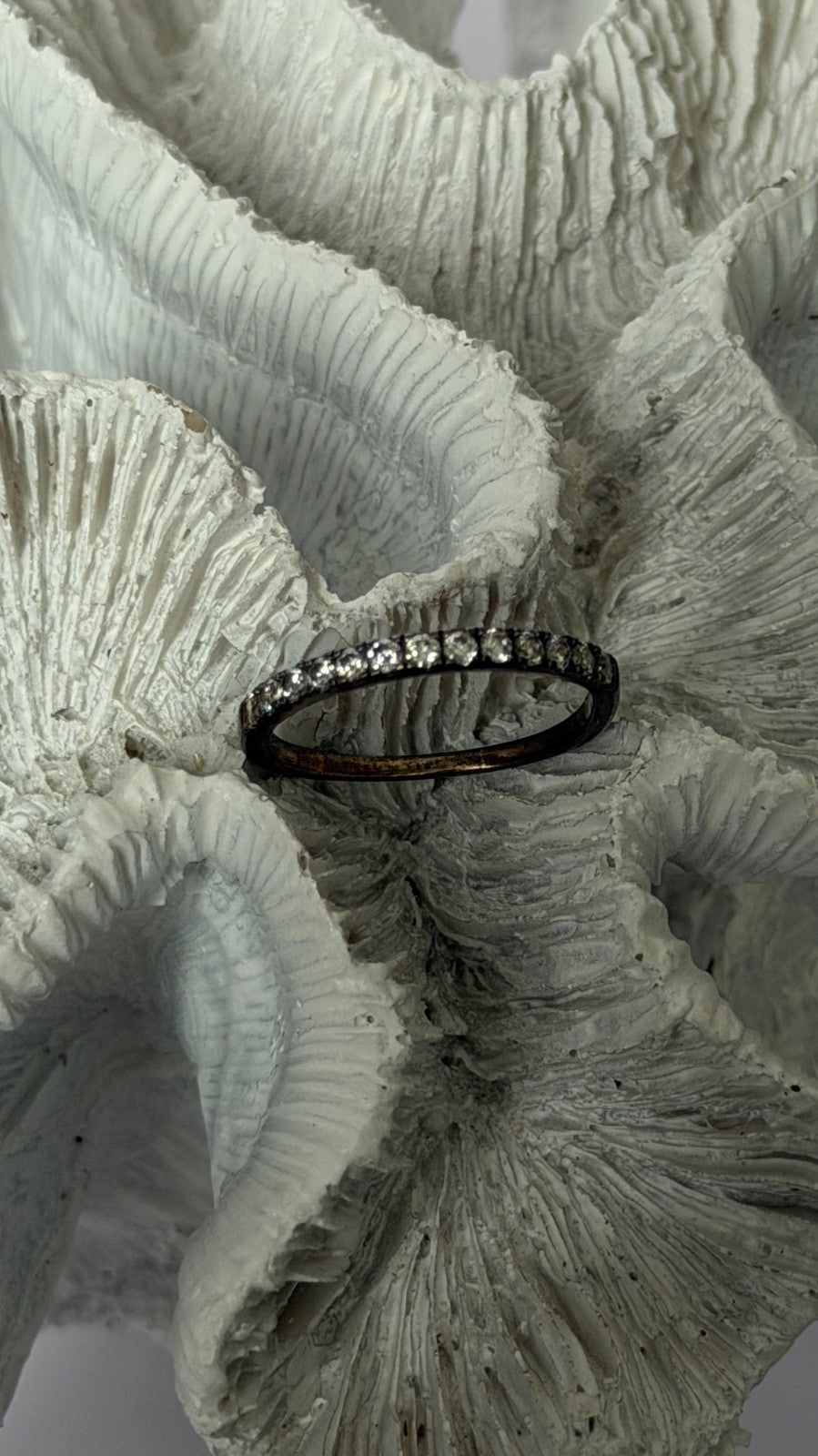 925 Sterling Silver Cz Ring Size 8