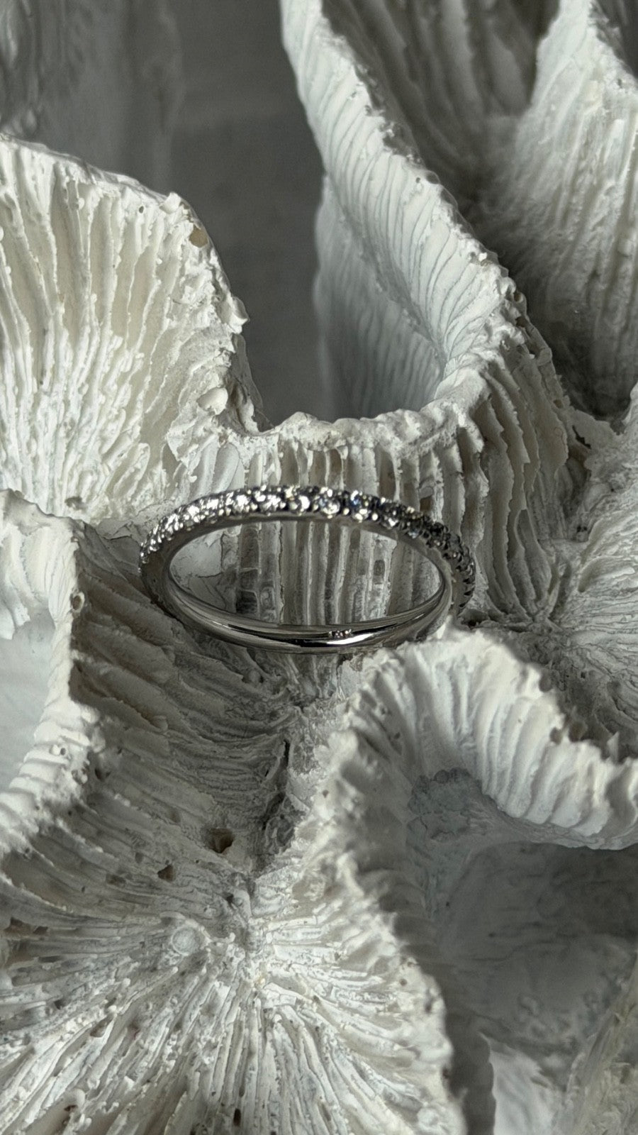 14K White Gold Diamond 0.46 carat Ring Size 5.5