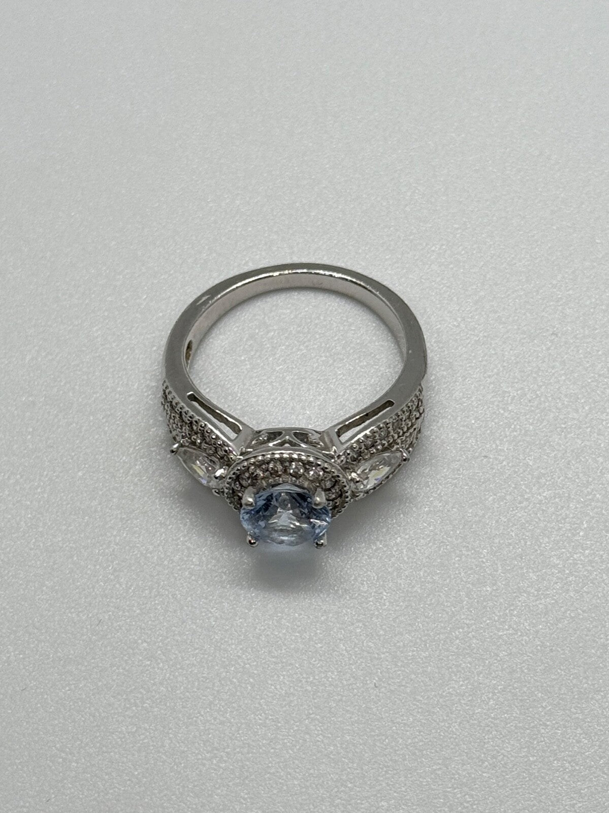 925 Sterling Silver CZ Ring Size 6.5