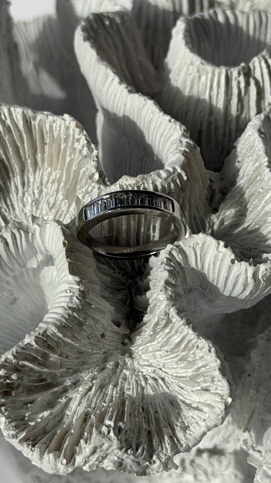 Classy Platinum Diamond 0.48 ct Ring Size 5.5