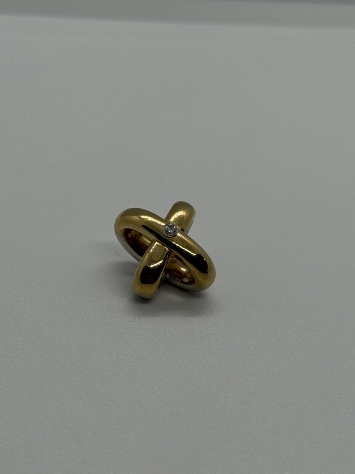 14K Yellow AND White Gold Pendant Lenght 17.3 mm