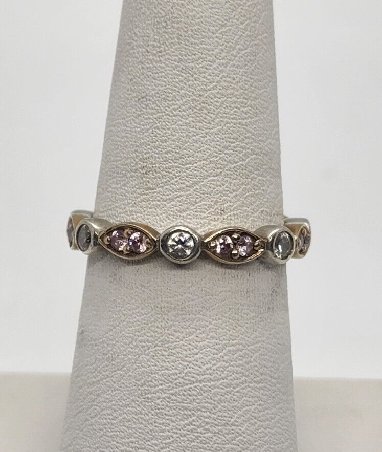 925 Sterling Silver CZ Ring Size 7
