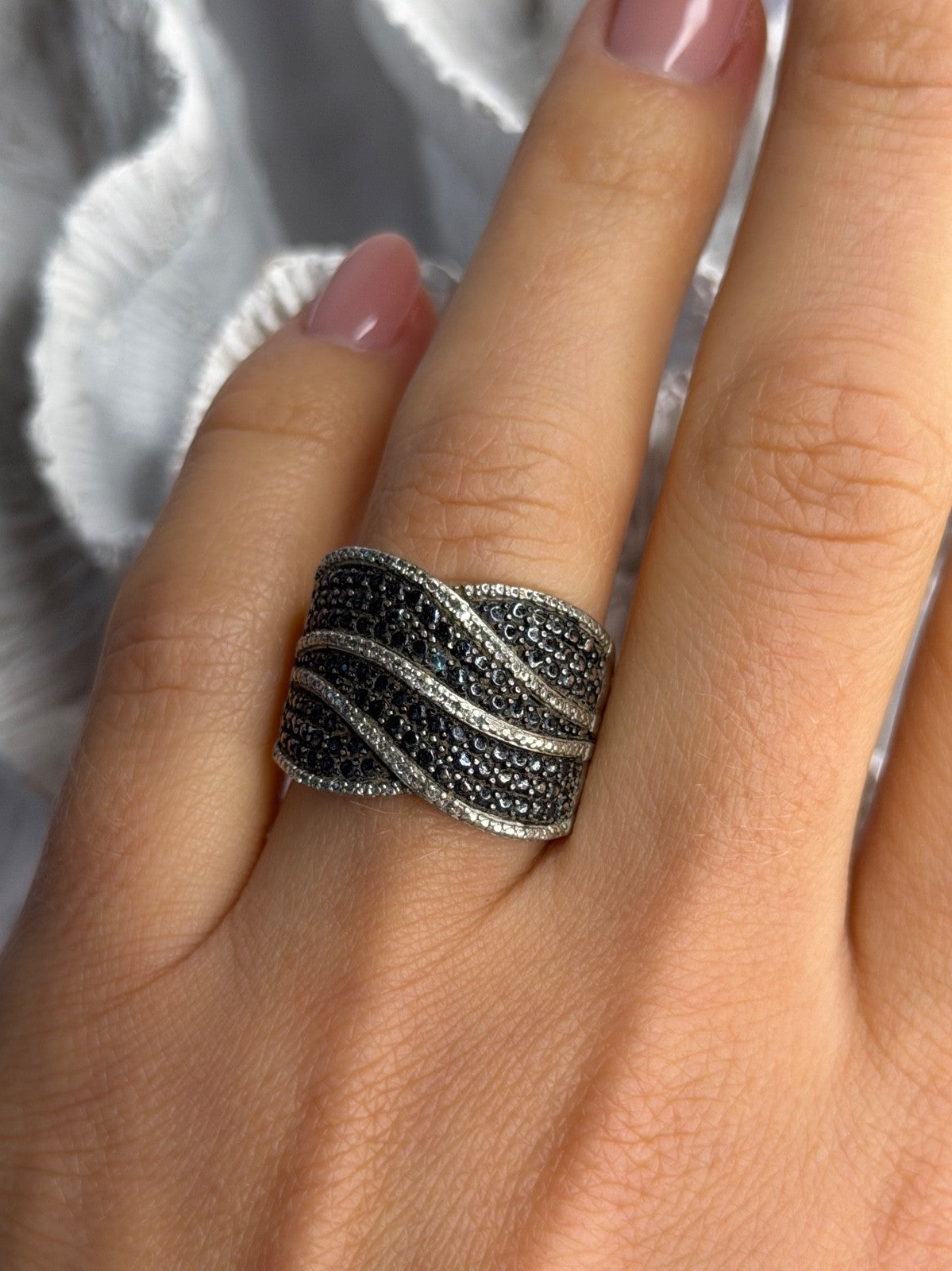 JWBR 925 Sterling Silver Spinel Ring Size 7