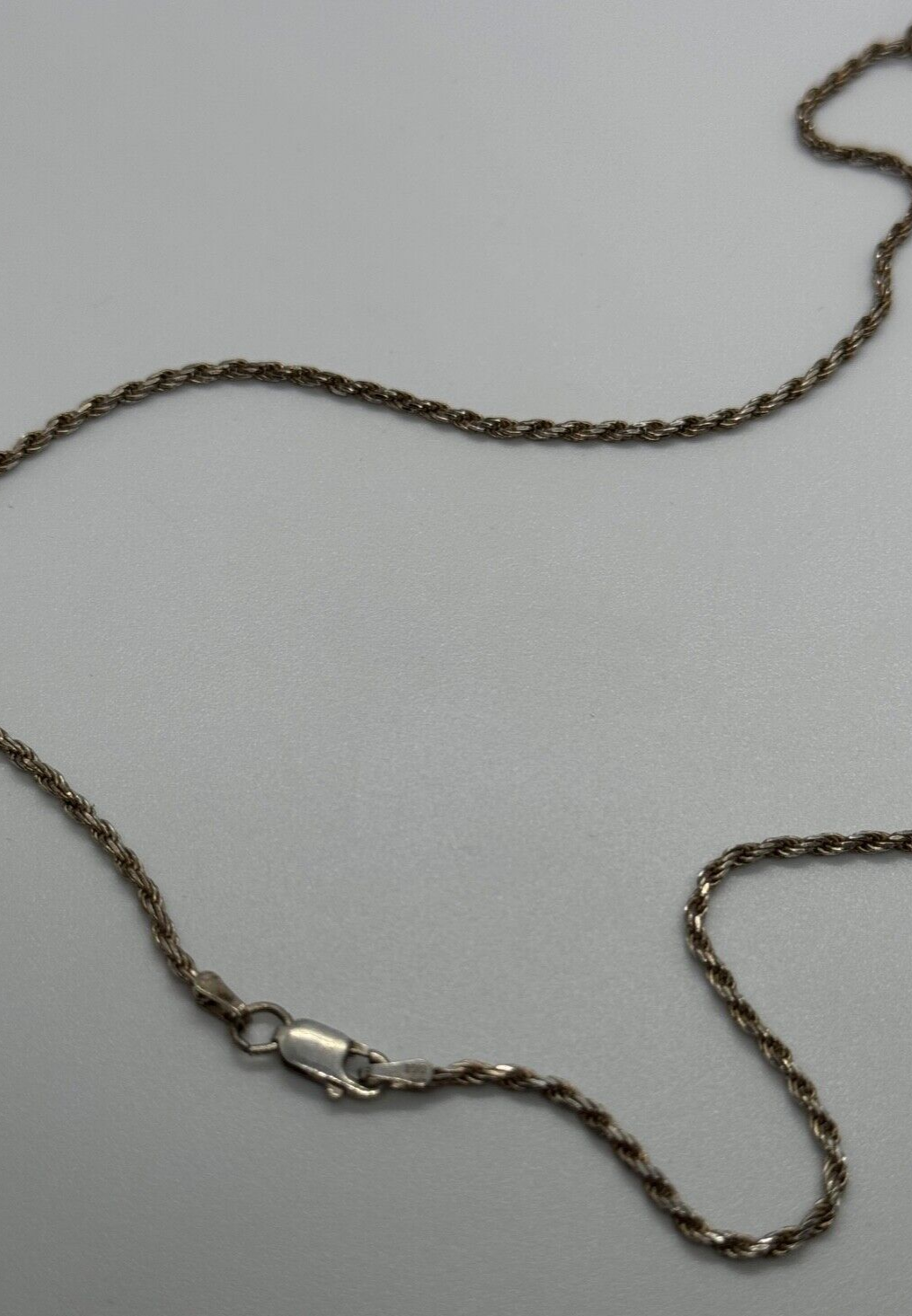 925 Sterling Silver Topaz Necklace Italy