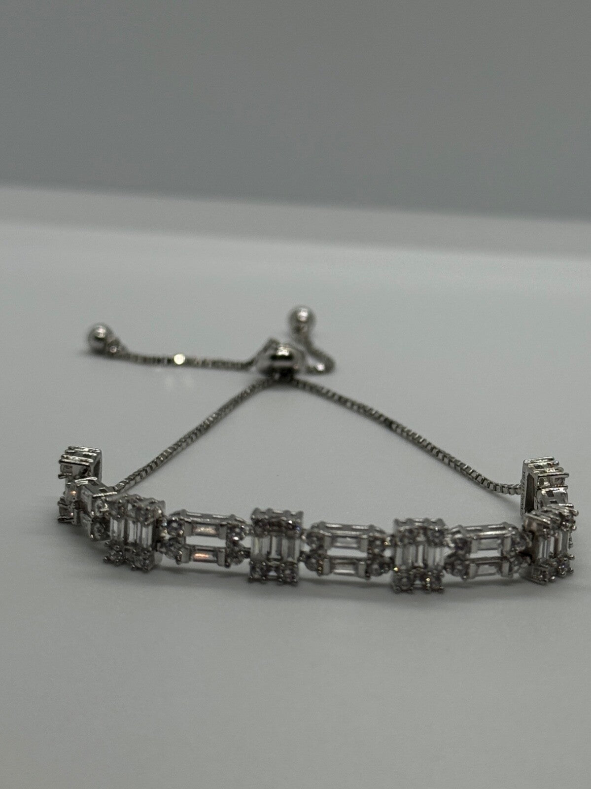 925 Sterling Silver CZ Bracelet