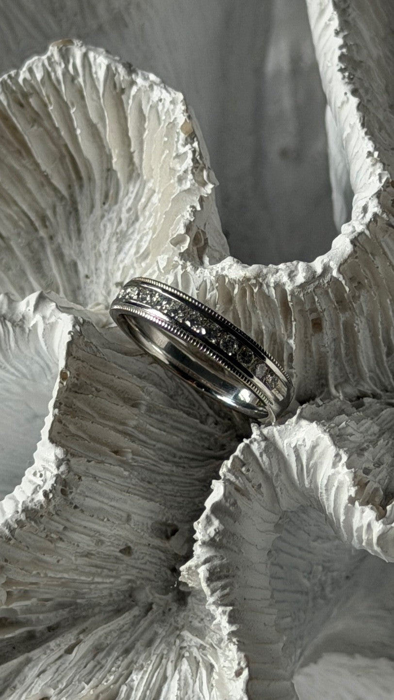 Platinum Diamond 0.20 ct Ring Size 4.5