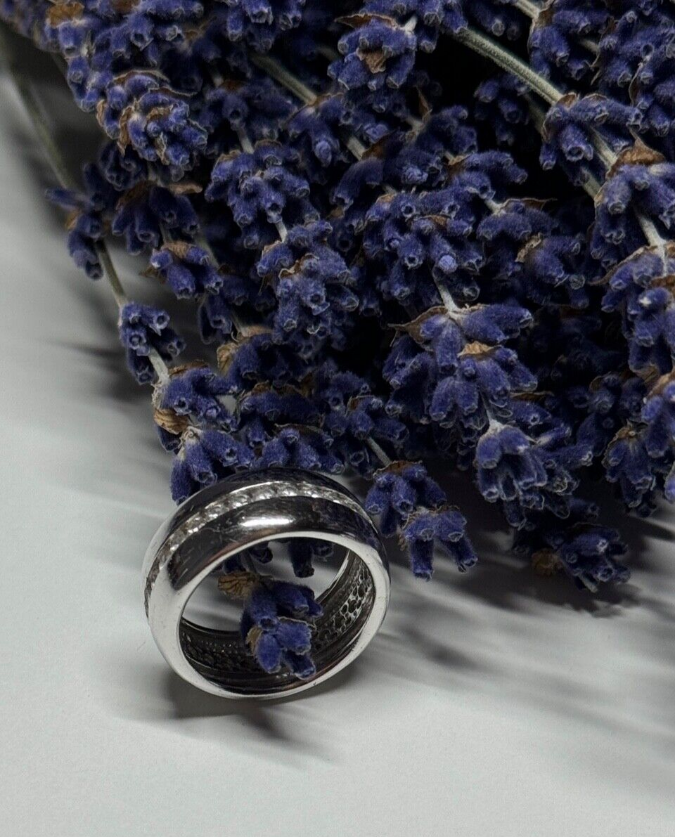 925 Sterling Silver CZ Ring Size 6
