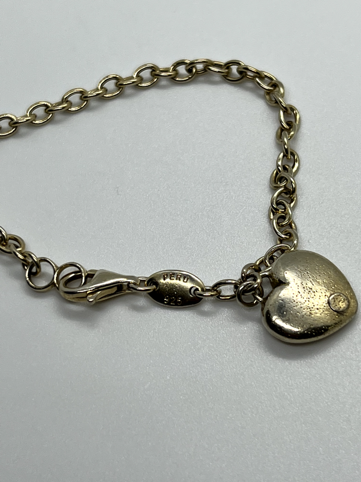 925 Sterling Silver Charles Garnier Heart Bracelet