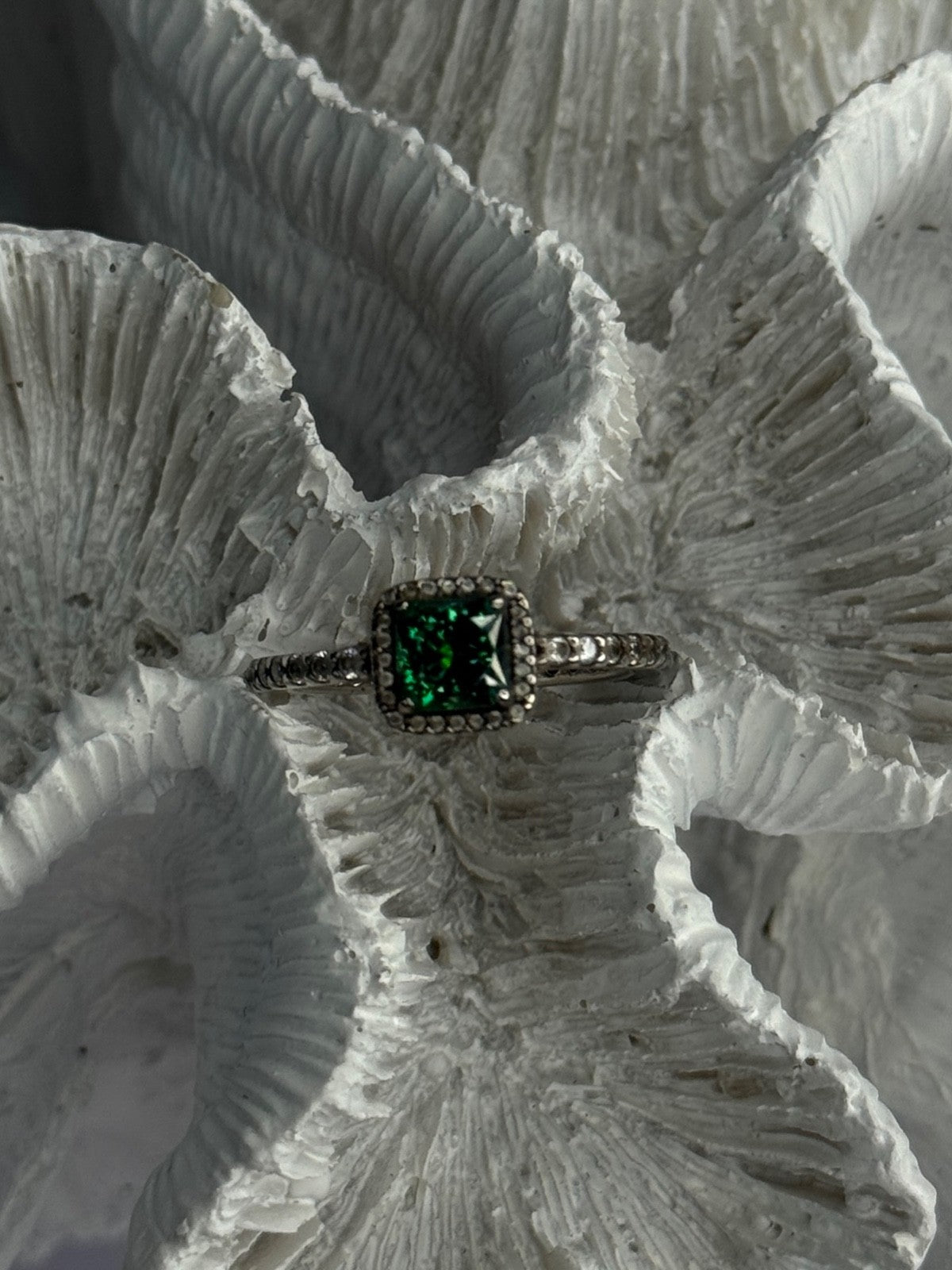Ale 54 925 Sterling Silver Spinel & Beryl Ring Size 7