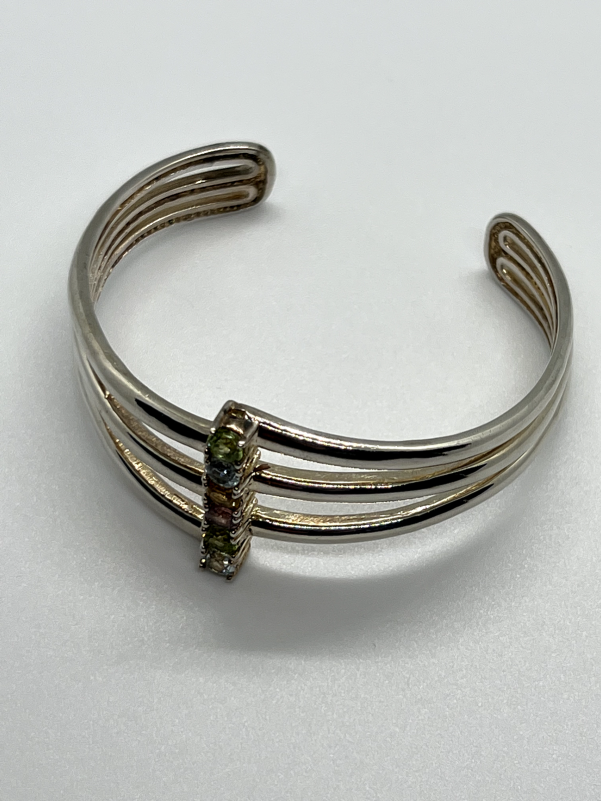 925 Sterling Silver Spinel Bracelet