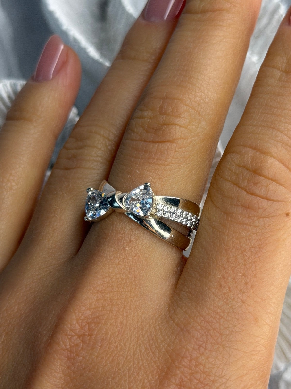 Pandora Ale 58 925 Sterling Silver Cz Ring Size 9