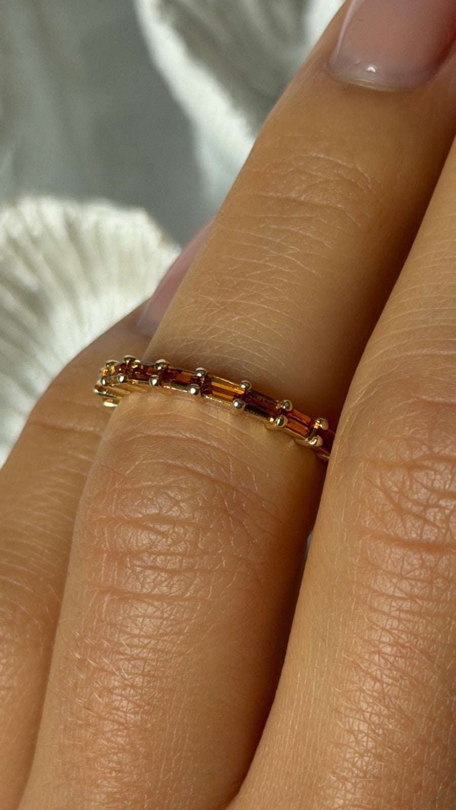 14K Yellow Gold Citrine Ring Size 5.5