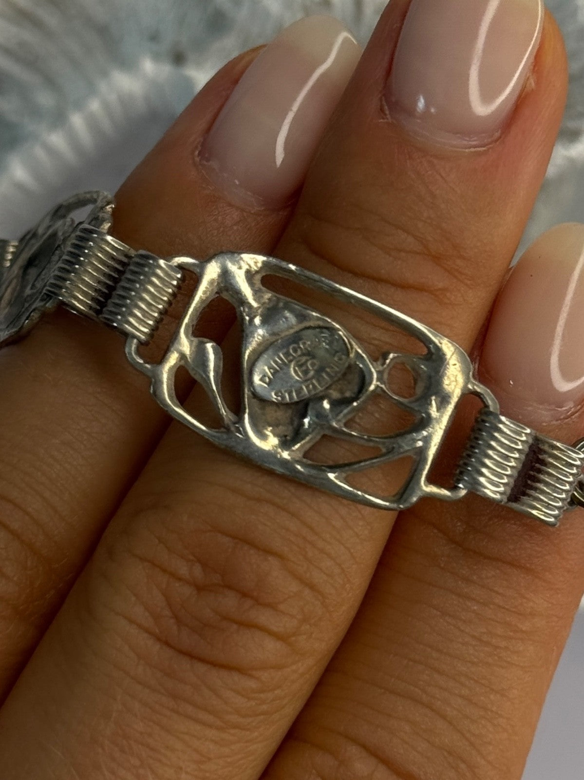 Vintage Dane Craft 925 Sterling Silver Bracelet Size 7.5