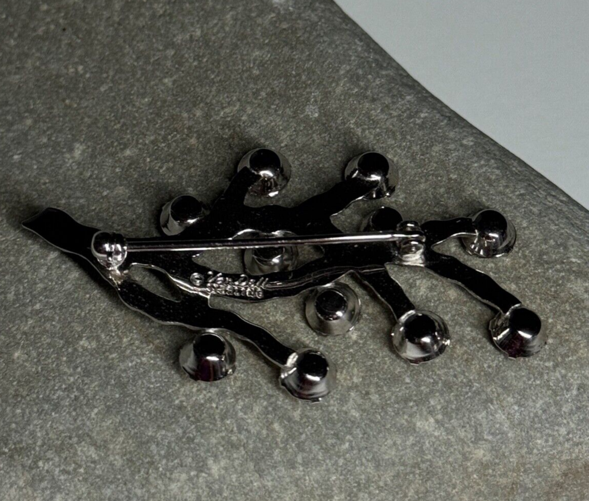 925 Sterling Silver Van Dell Spinel Brooch