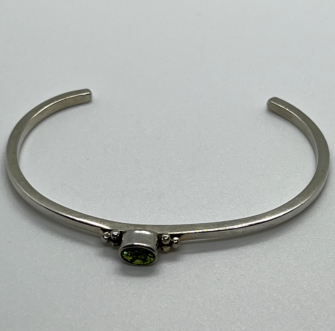 925 Sterling Silver Peridot Bracelet