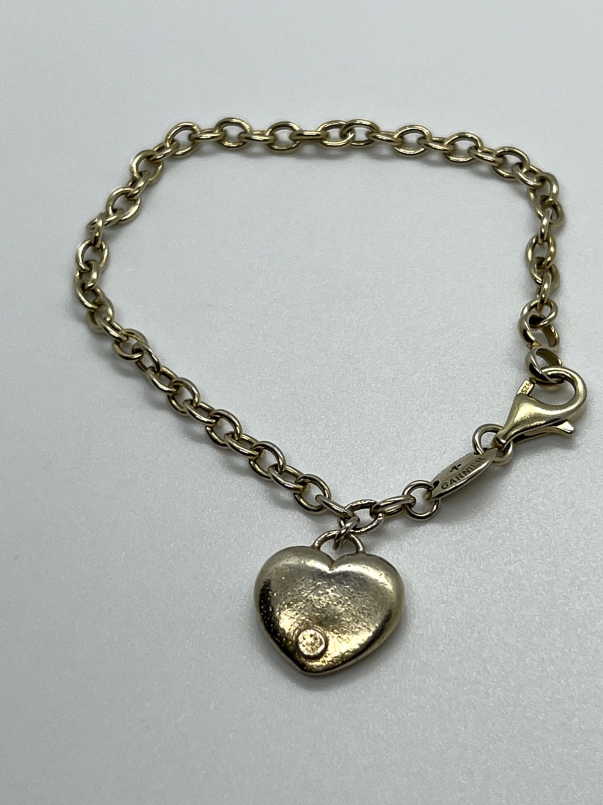 925 Sterling Silver Charles Garnier Heart Bracelet