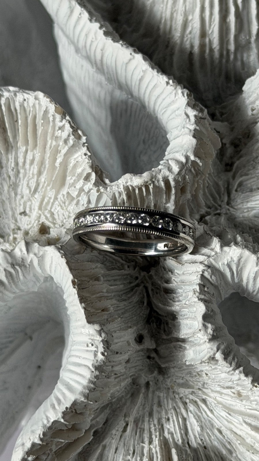 Platinum Diamond 0.20 ct Ring Size 4.5
