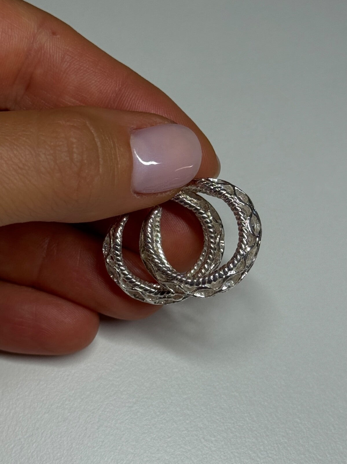 925 Sterling Silver Earrings Length 24 Mm