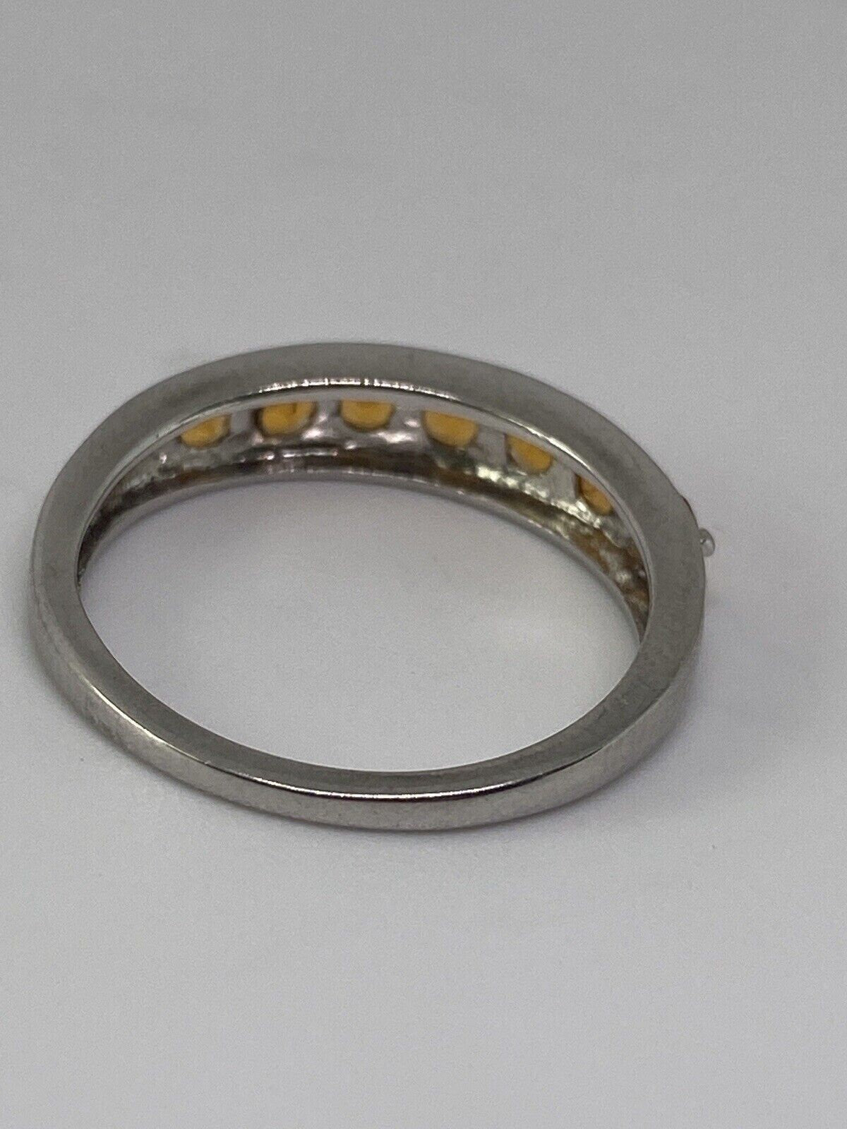 925 Sterling Silver CZ Ring Size 8