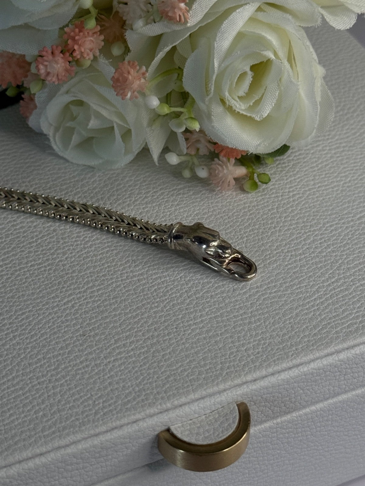 925 Sterling Silver Pantera Bracelet Length 8 Inch