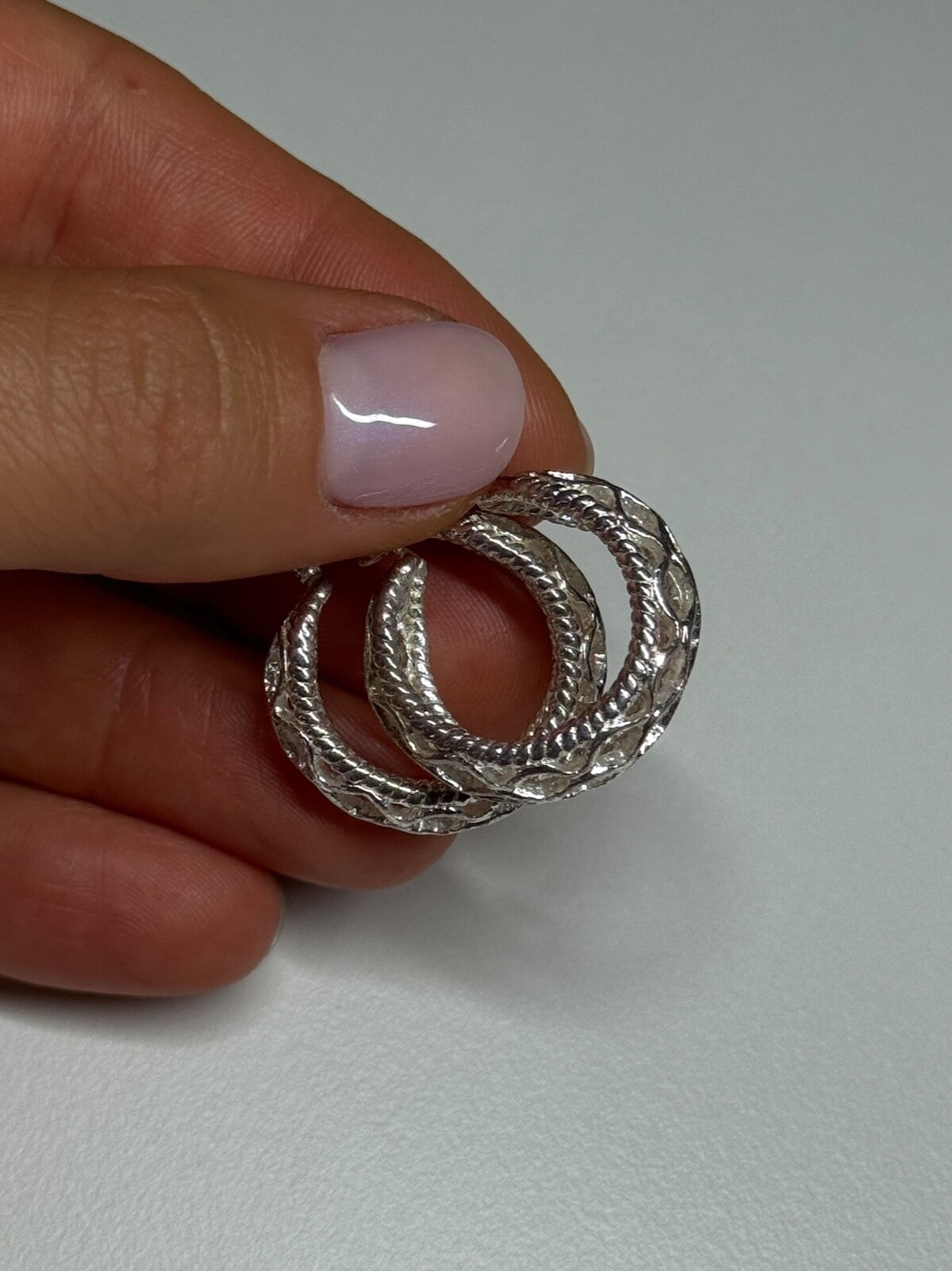 925 Sterling Silver Earrings Length 24 Mm