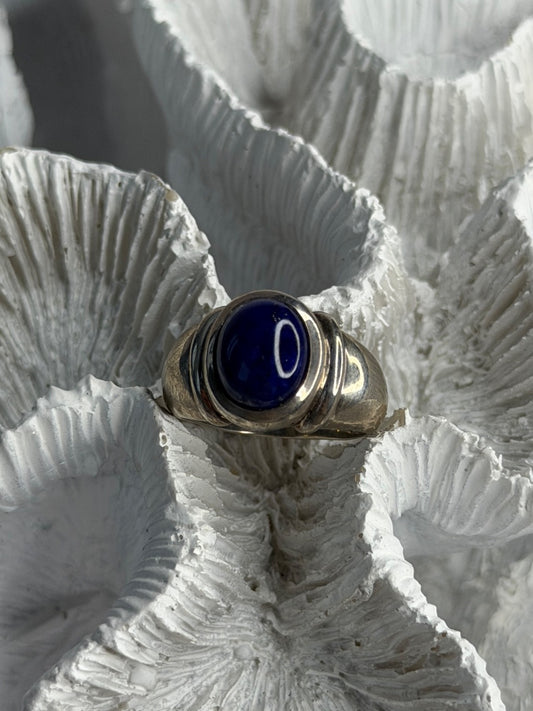 Vintage 925 Sterling Silver Sodalite Ring Size 6