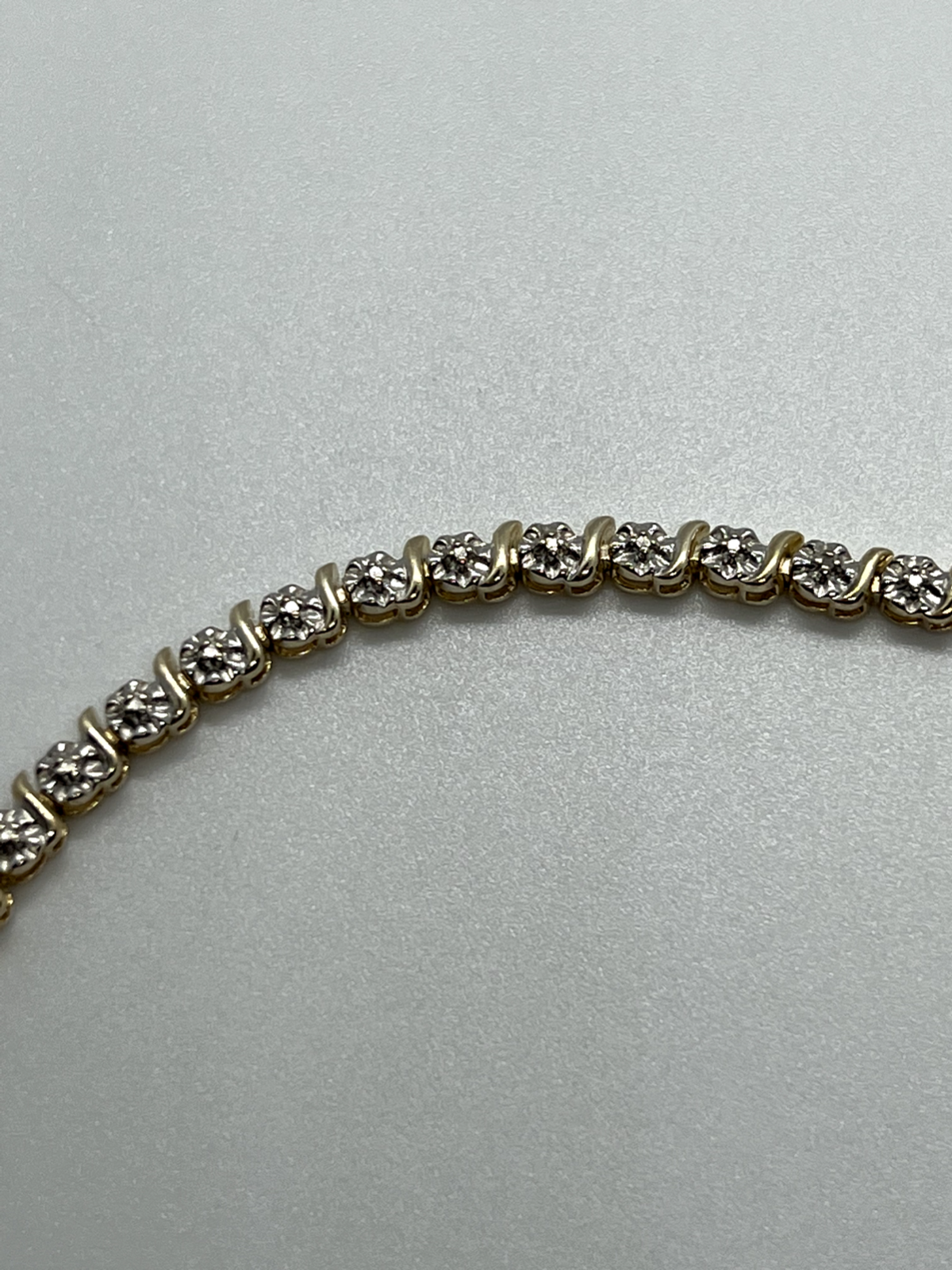 925 Sterling Silver Gold Plated Charm Bracelet