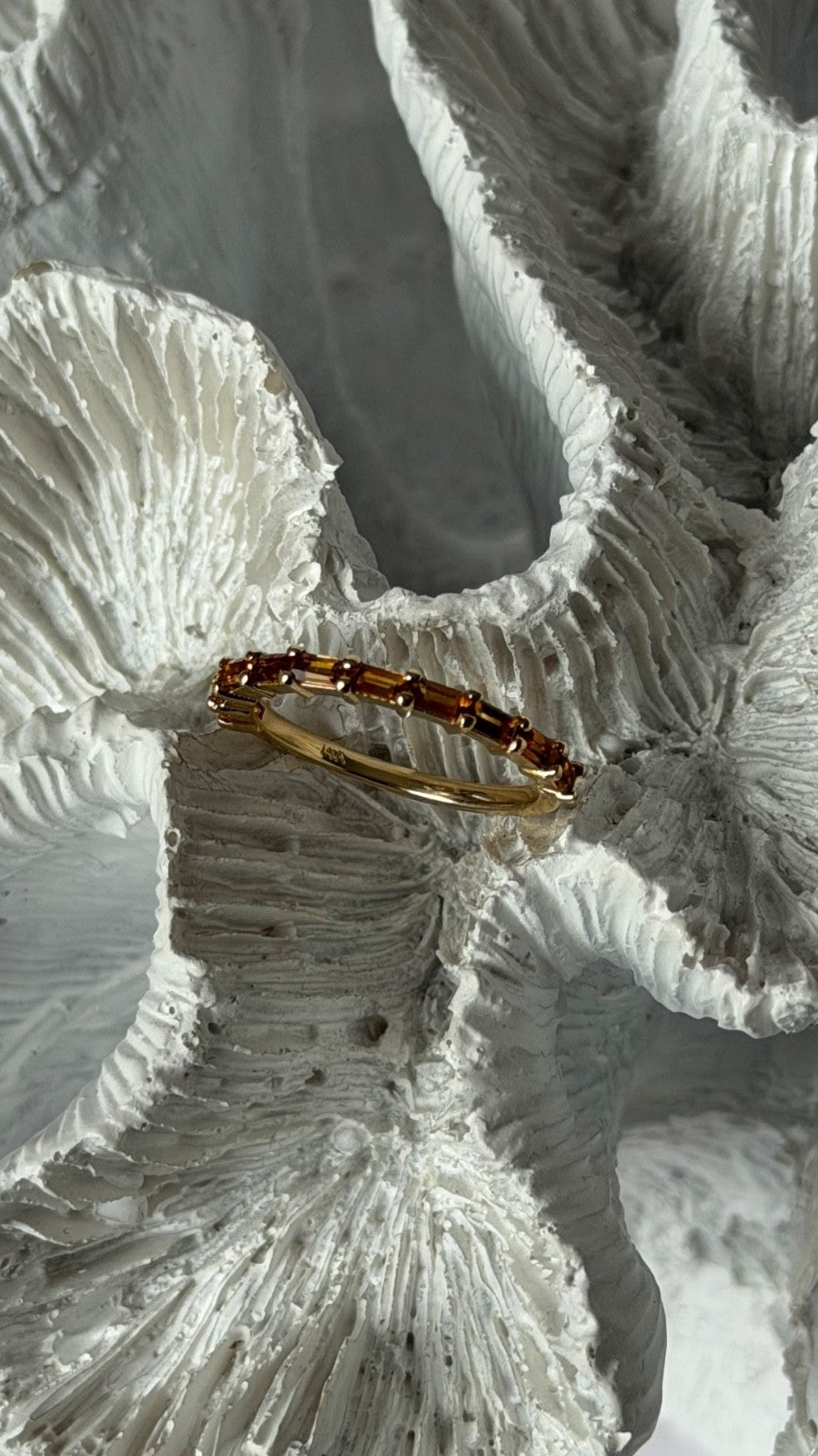 14K Yellow Gold Citrine Ring Size 5.5