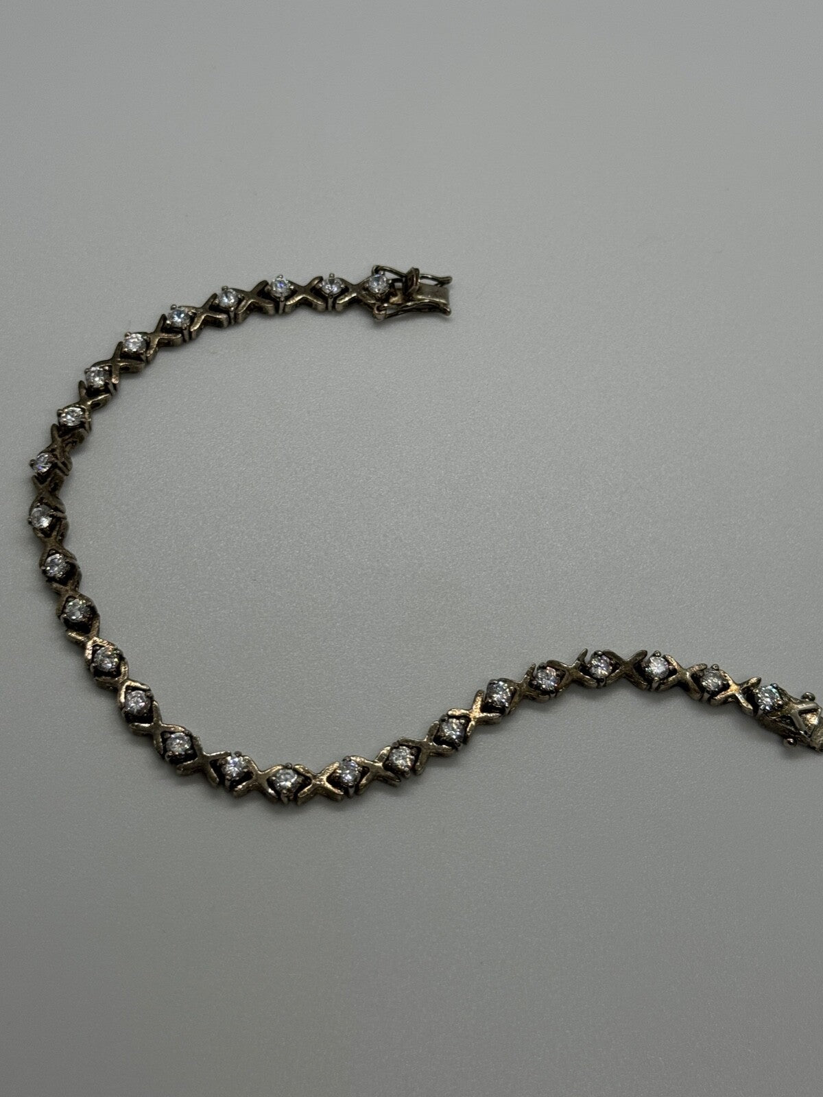 925 Sterling Silver CZ Bracelet