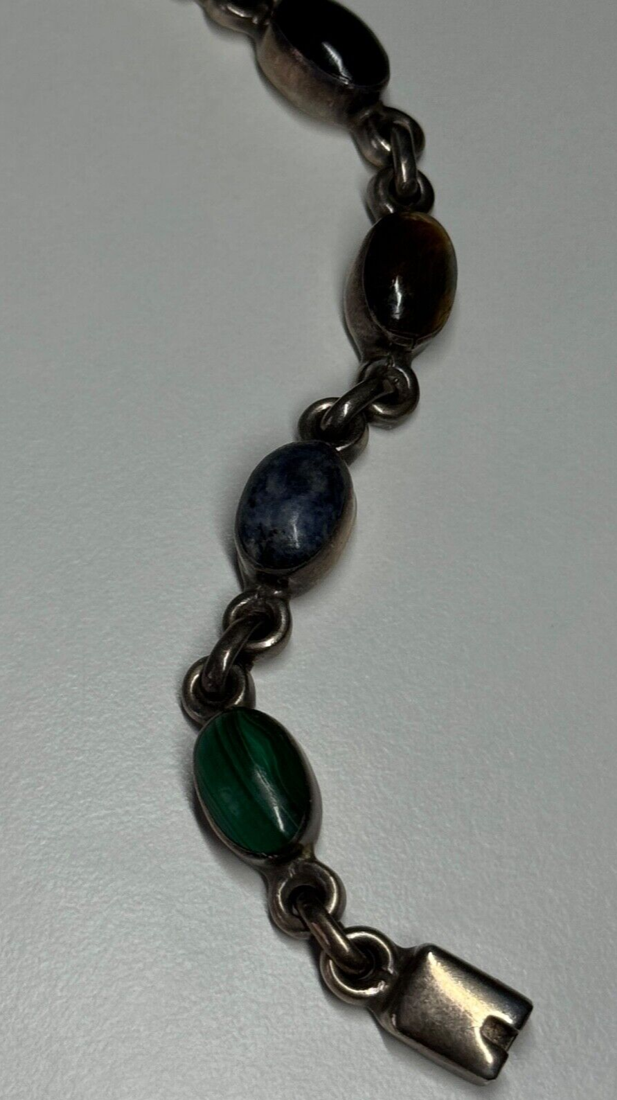 925 Sterling Silver Agate Bracelet