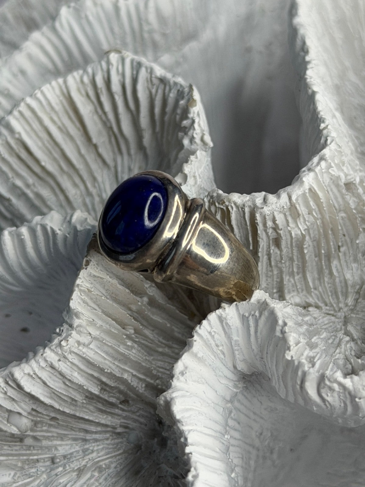 Vintage 925 Sterling Silver Sodalite Ring Size 6