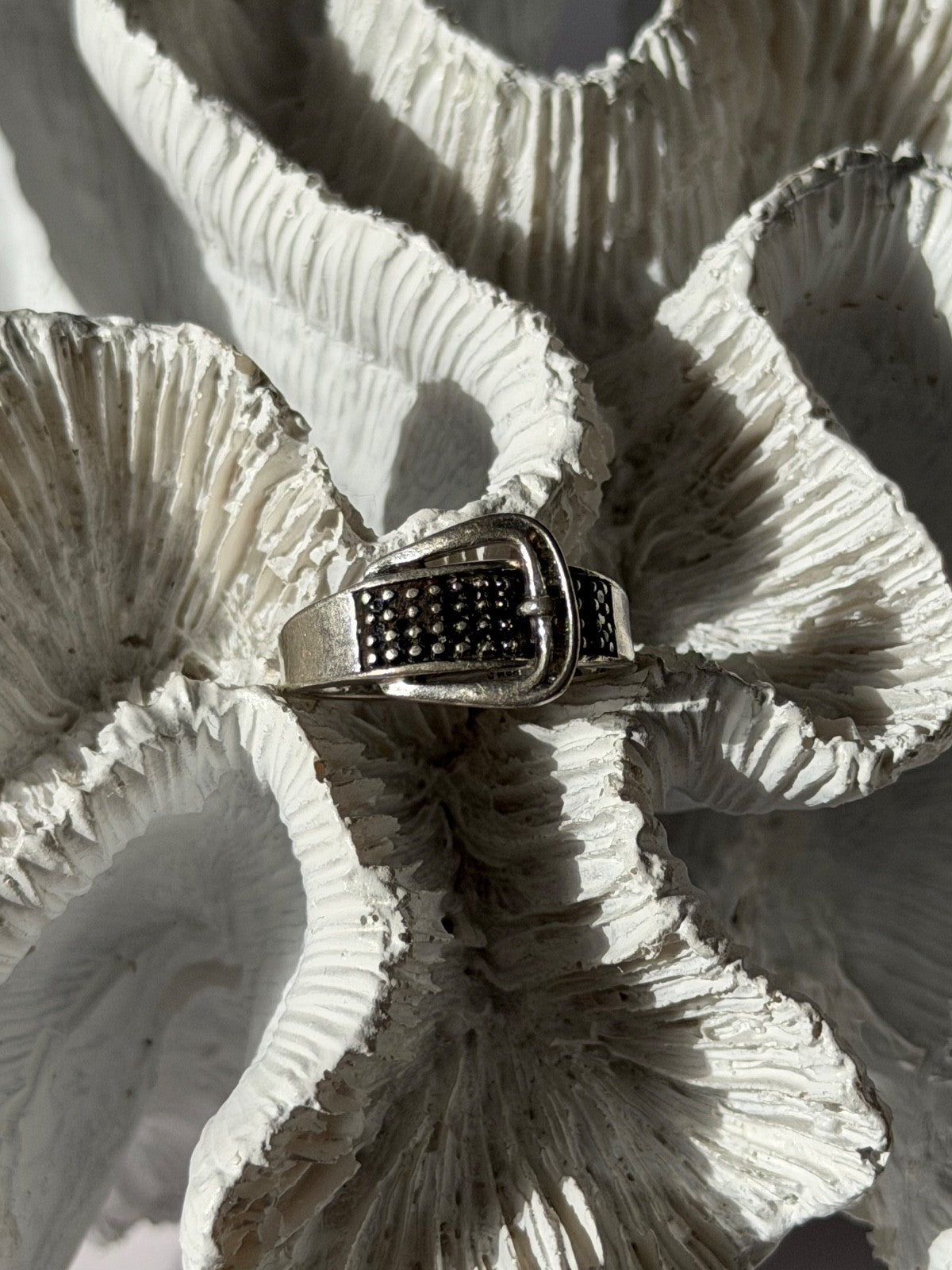 925 Sterling Silver Belt Spinel Ring Size 7