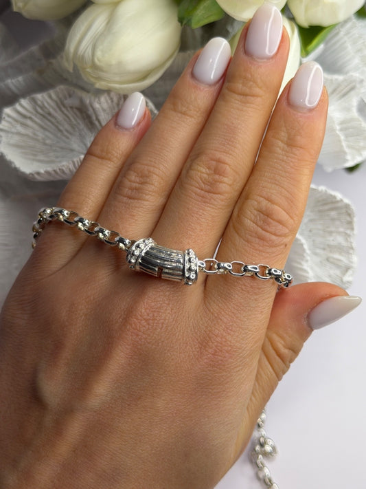 Prochain 925 Sterling Silver Charm Necklace Length 18 in