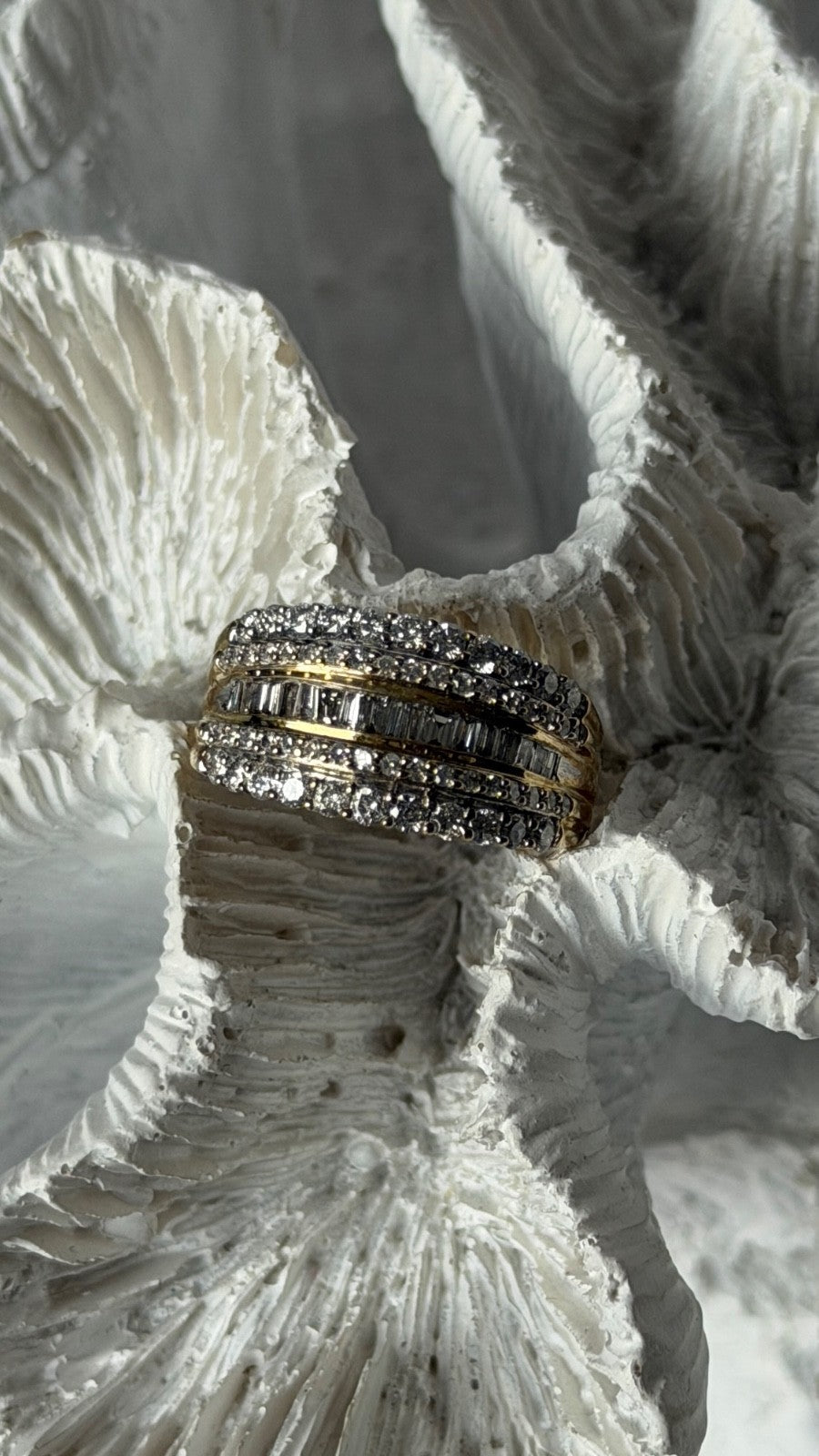 10K Yellow Gold Diamonds 1 carat Ring Size 7