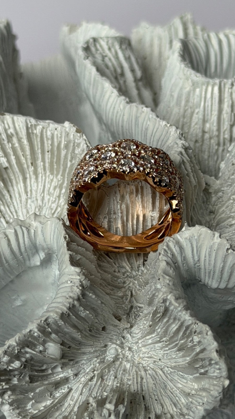 Cordova 750 18K Rose Gold Diamond 1.84 carats Ring Size 6.5