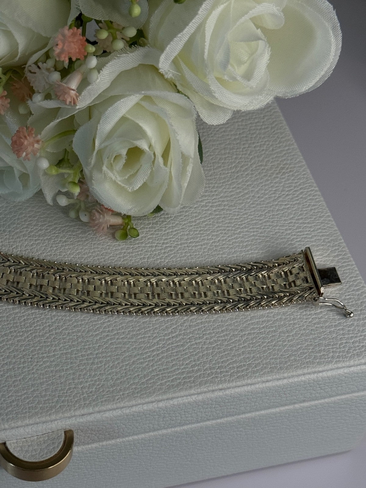Elegant Italy Milor 925 Sterling Silver Bracelet Length 8 Inch