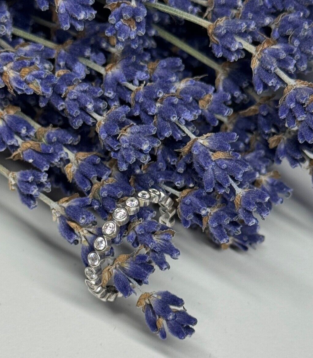 925 Sterling Silver CZ Ring Size 7.5