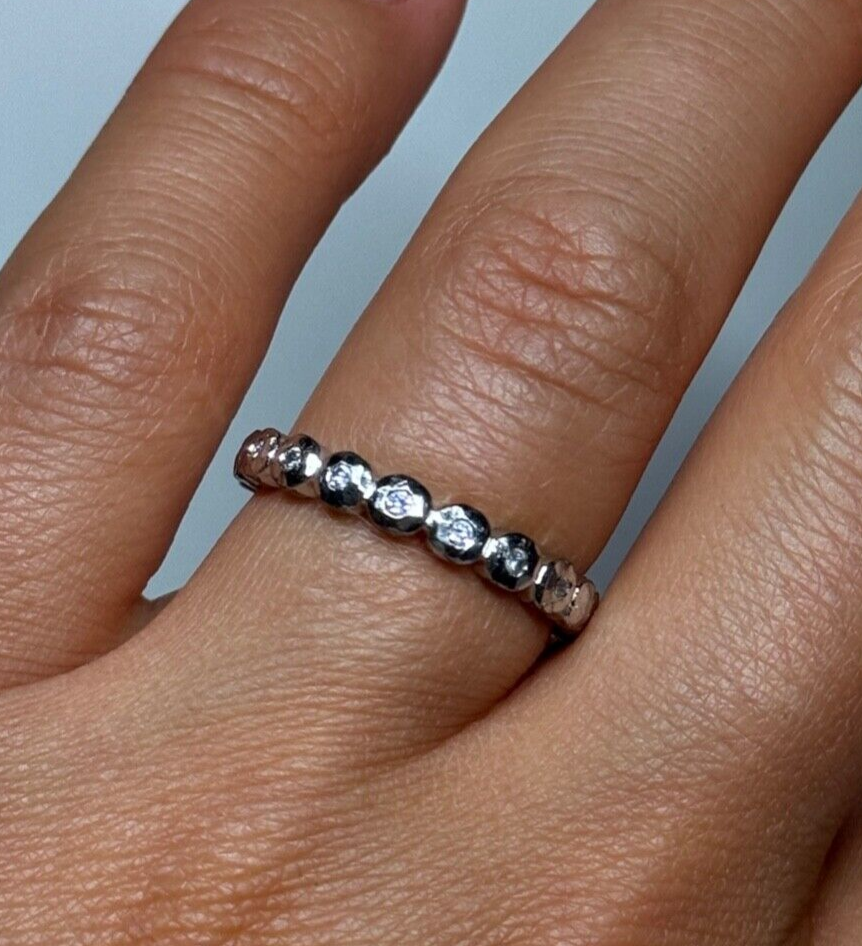 925 Sterling Silver CZ Ring Size 7