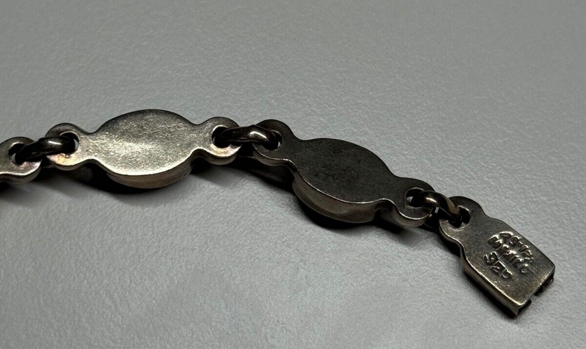925 Sterling Silver Agate Bracelet
