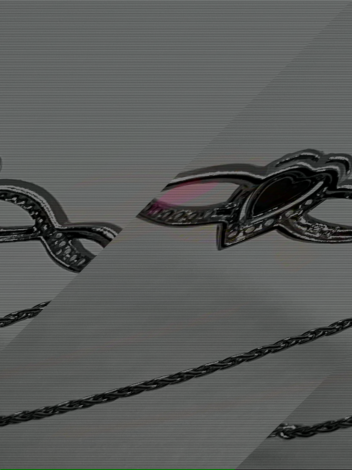 925 Sterling Silver Spinel & CZ Heart Bracelet